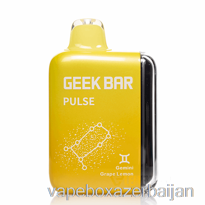 Vape Box Azerbaijan Geek Bar Pulse 15000 Disposable Grape Lemon